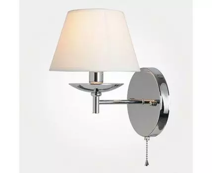 Настенный светильник с тканевым абажуром 60060/1 хром