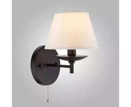 Настенный светильник с тканевым абажуром 60060/1 черный