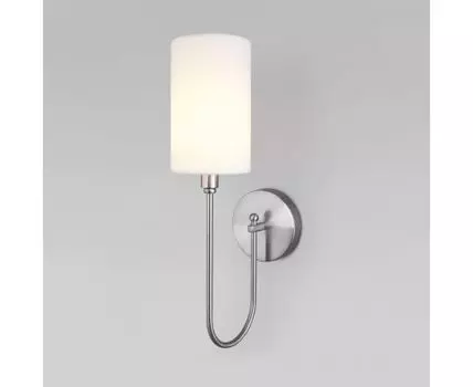Настенный светильник с тканевым абажуром 60164/1 никель