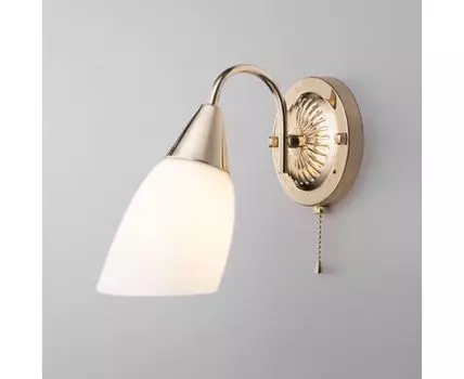 Настенный светильник со стеклянным плафоном 30149/1 золото