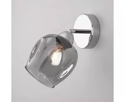 Настенный светильник со стеклянным плафоном 30164/1 хром