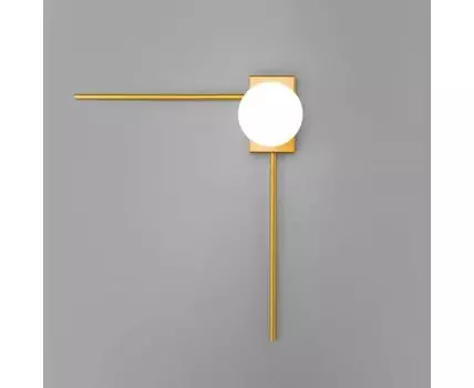 Настенный светильник со стеклянным плафоном 40035/1 золото