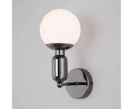 Настенный светильник со стеклянным плафоном 50251/1 черный жемчуг