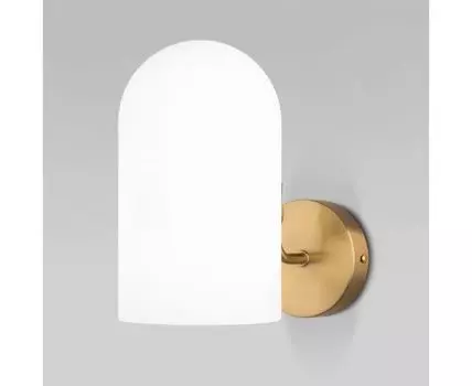 Настенный светильник со стеклянным плафоном 60157/1 латунь