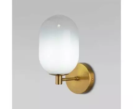 Настенный светильник со стеклянным плафоном 60161 латунь