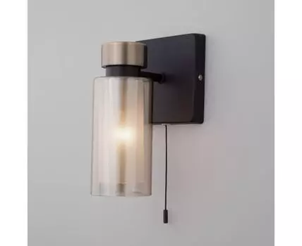 Настенный светильник со стеклянным плафоном 70115/1 черный