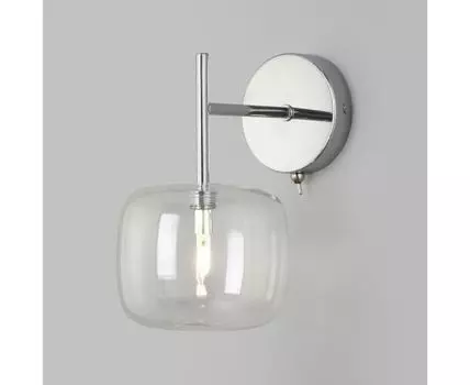 Настенный светильник со стеклянным плафоном 70128/1 хром