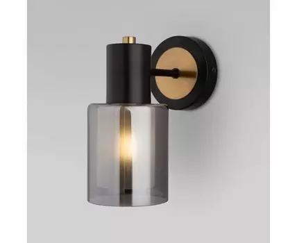 Настенный светильник со стеклянным плафоном 70219/1 черный/античная бронза
