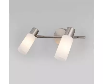 Настенный светильник со стеклянными плафонами 20043/2 сатин-никель
