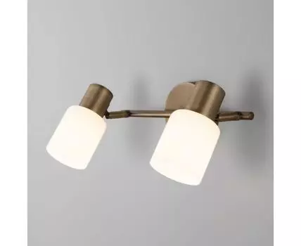 Настенный светильник со стеклянными плафонами 20089/2 бронза