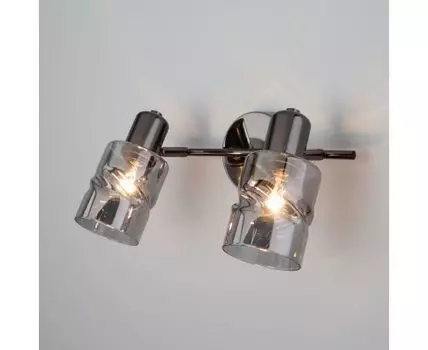 Настенный светильник со стеклянными плафонами 20120/2 чёрный жемчуг