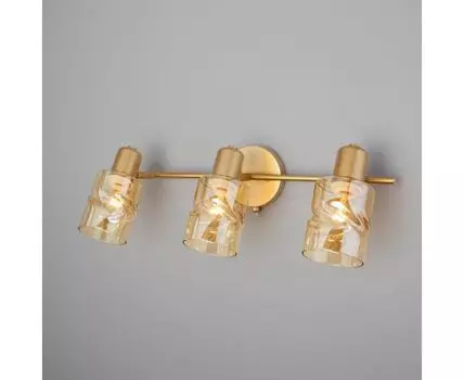 Настенный светильник со стеклянными плафонами 20120/3 перламутровое золото