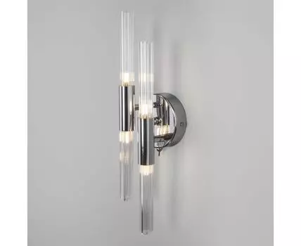 Настенный светильник со стеклянными плафонами 558/4 хром