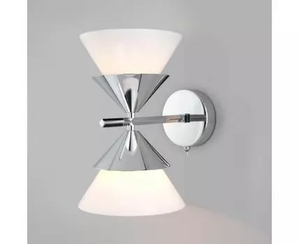 Настенный светильник со стеклянными плафонами 70138/2 хром