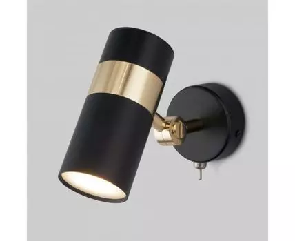 Настенный светильник в стиле лофт 20096/1 черный / золото