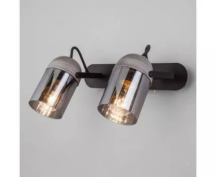 Настенный светильник в стиле лофт 20122/2 черный / серый