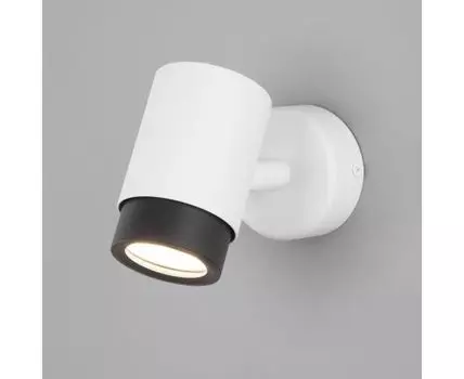 Настенный светильник в стиле лофт 20124/1 белый/ черный