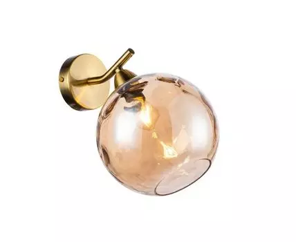 Настенный светильник (золотистый, коричневый, 27)