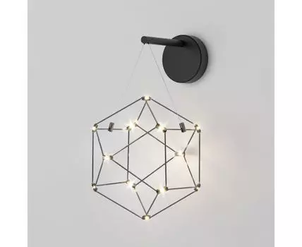 Настенный светодиодный светильник 90310/1 черный жемчуг