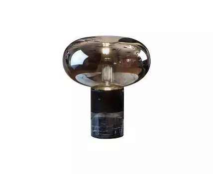 Настольная лампа 1L черный мрамор