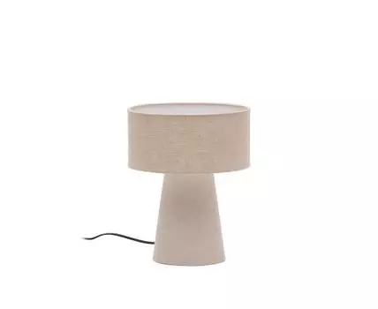 Настольная лампа Algaida Серая Ткань