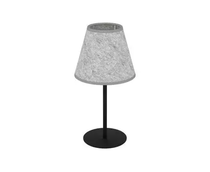 Настольная лампа ALSAGER, 1X40W (E27), H395, сталь, черный/фетр, серый, 43986