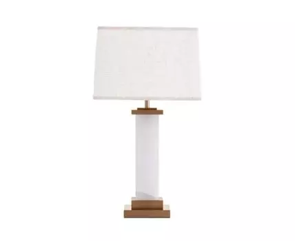 Настольная лампа CAMELOT (медный, белый, 25)