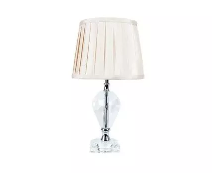 Настольная лампа CAPELLA (хром, бежевый)