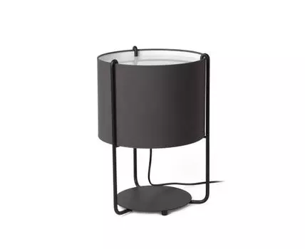 Настольная лампа Drum Черный/серый