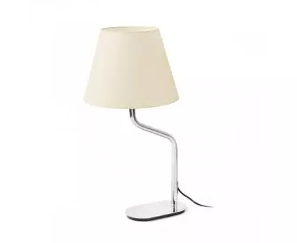 Настольная лампа Eterna хром/бежевый