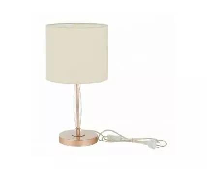 Настольная лампа EVOLUCE (бежевый, золотистый)