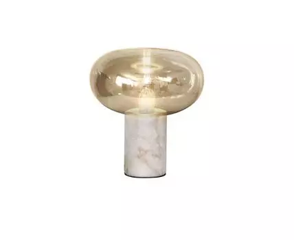 Настольная лампа Fungi 1L белый мрамор