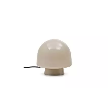 Настольная лампа из серого стекла Reig