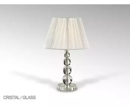 Настольная лампа Mercury большая стеклянное основание