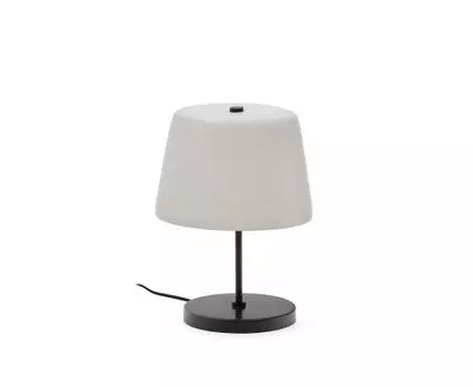 Настольная лампа Nefar из глазурованного стекла и метала