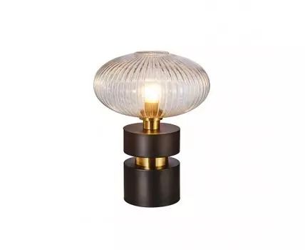 Настольная лампа Norma 1L черный / латунь