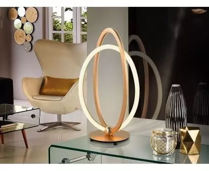 Настольная лампа Ocellis LED розовое золото