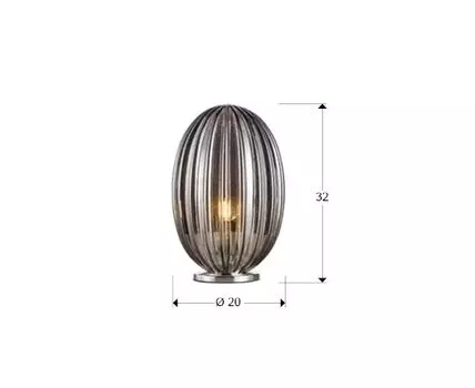 Настольная лампа Ovila 1L дымчатый 20