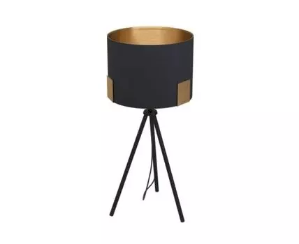 Настольная лампа TORTOLA (черный, латунный)