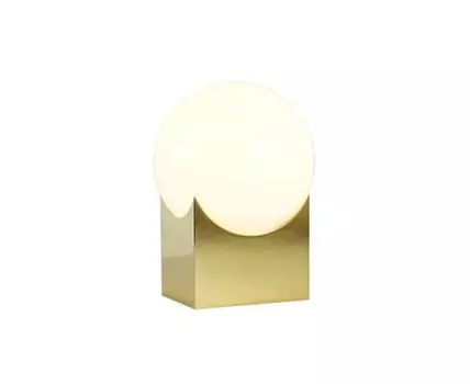 Настольный светильник iLamp GOLDEN 10213T/1-D200 MATT GOLD&WHITE (золотистый, белый)