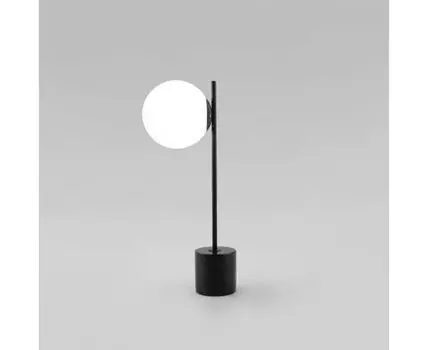 Настольный светильник с мраморным основанием 01157/1 черный
