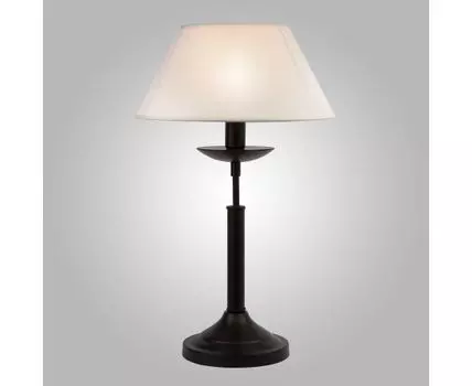 Настольный светильник с тканевым абажуром 01010/1 черный