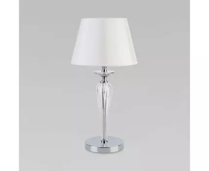 Настольный светильник с тканевым абажуром 01104/1 белый