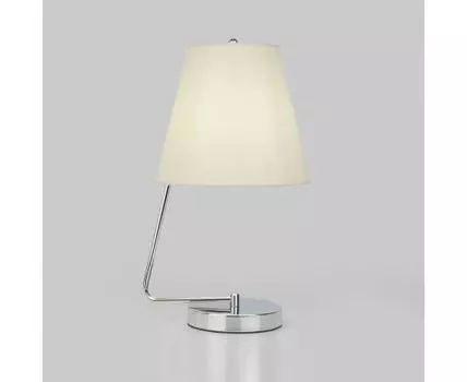 Настольный светильник с тканевым абажуром 01165/1 хром