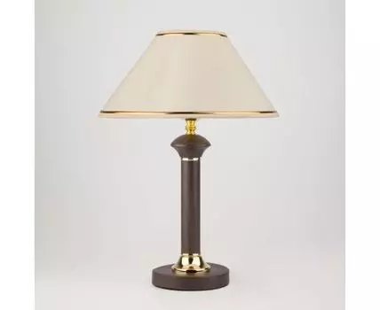 Настольный светильник с тканевым абажуром 60019/1 венге