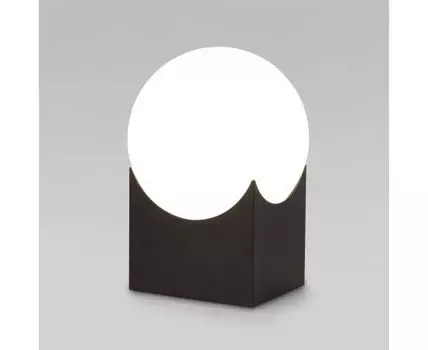 Настольный светильник со стеклянным плафоном 01167/1 черный