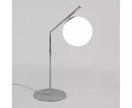 Настольный светильник со стеклянным плафоном 01082/1 хром