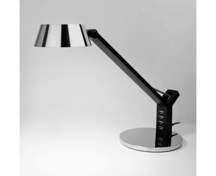 Настольный светодиодный светильник с сенсорным управлением и регулировкой цветовой температуры 80426/1 черный / серебро