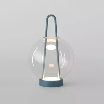 Настольный светодиодный светильник со стеклянным плафоном 80507/1 синий