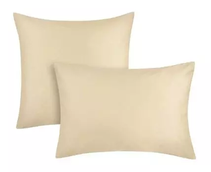 Наволочка Моноспейс кремовый (Бежевый)